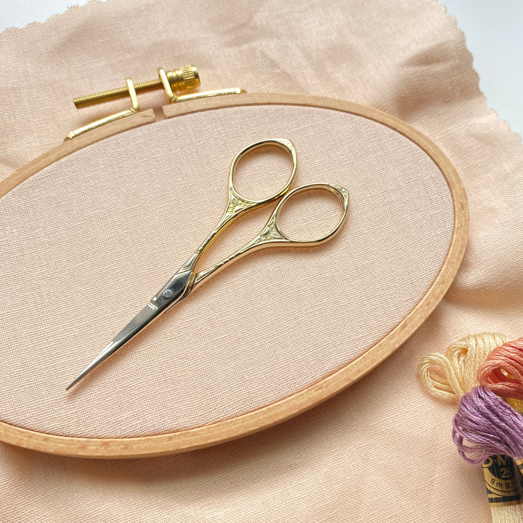 Gold Embroidery Scissors - 3.75"