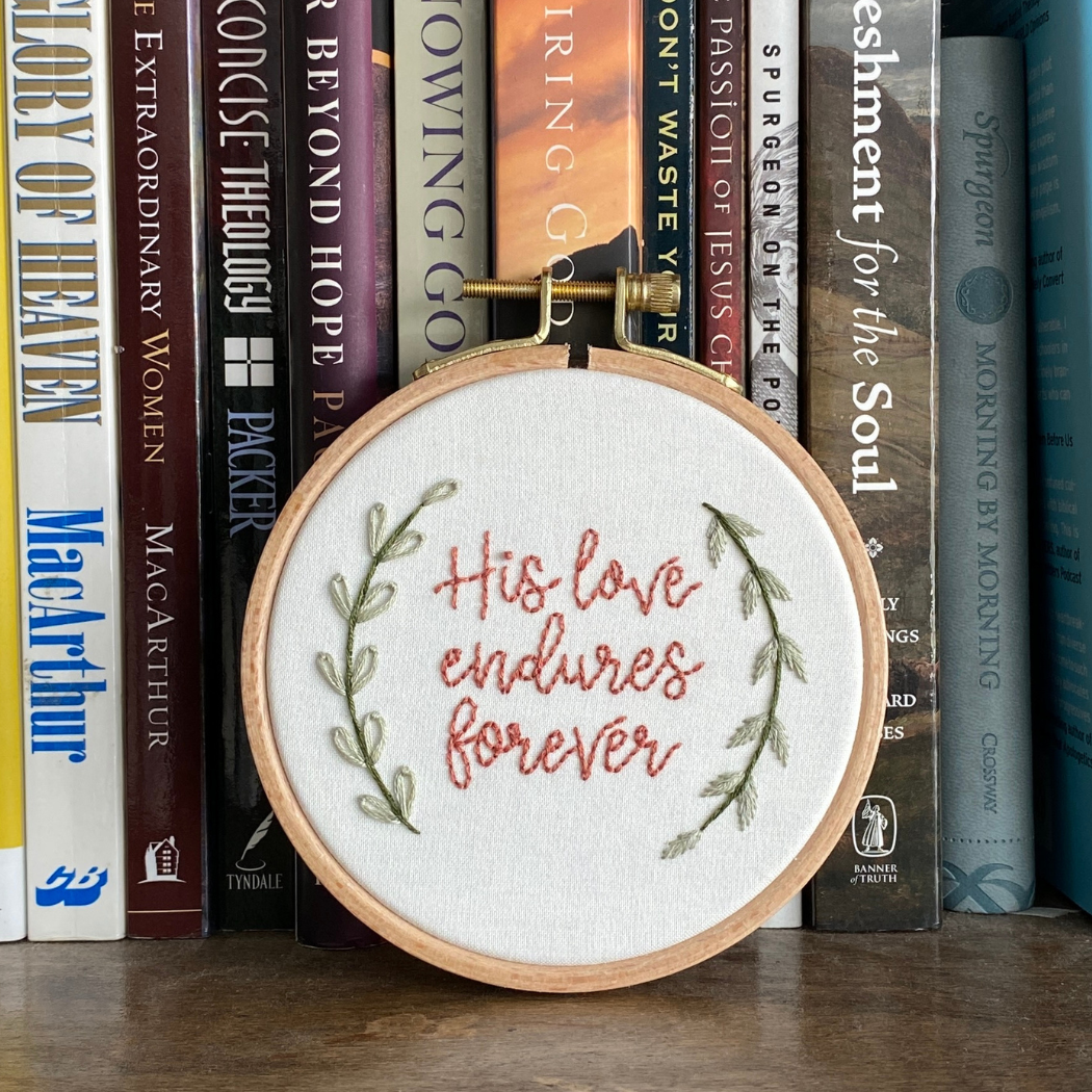 His Love Endures Forever Stick and Stitch Pack