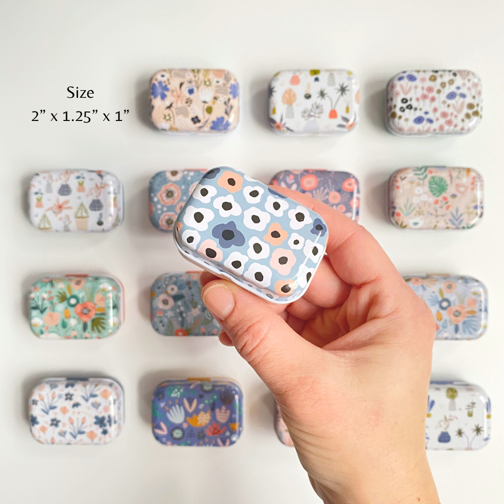 Magnetic Needle Case, Floral Needle Storage for Embroidery Cross Stitch Sewing