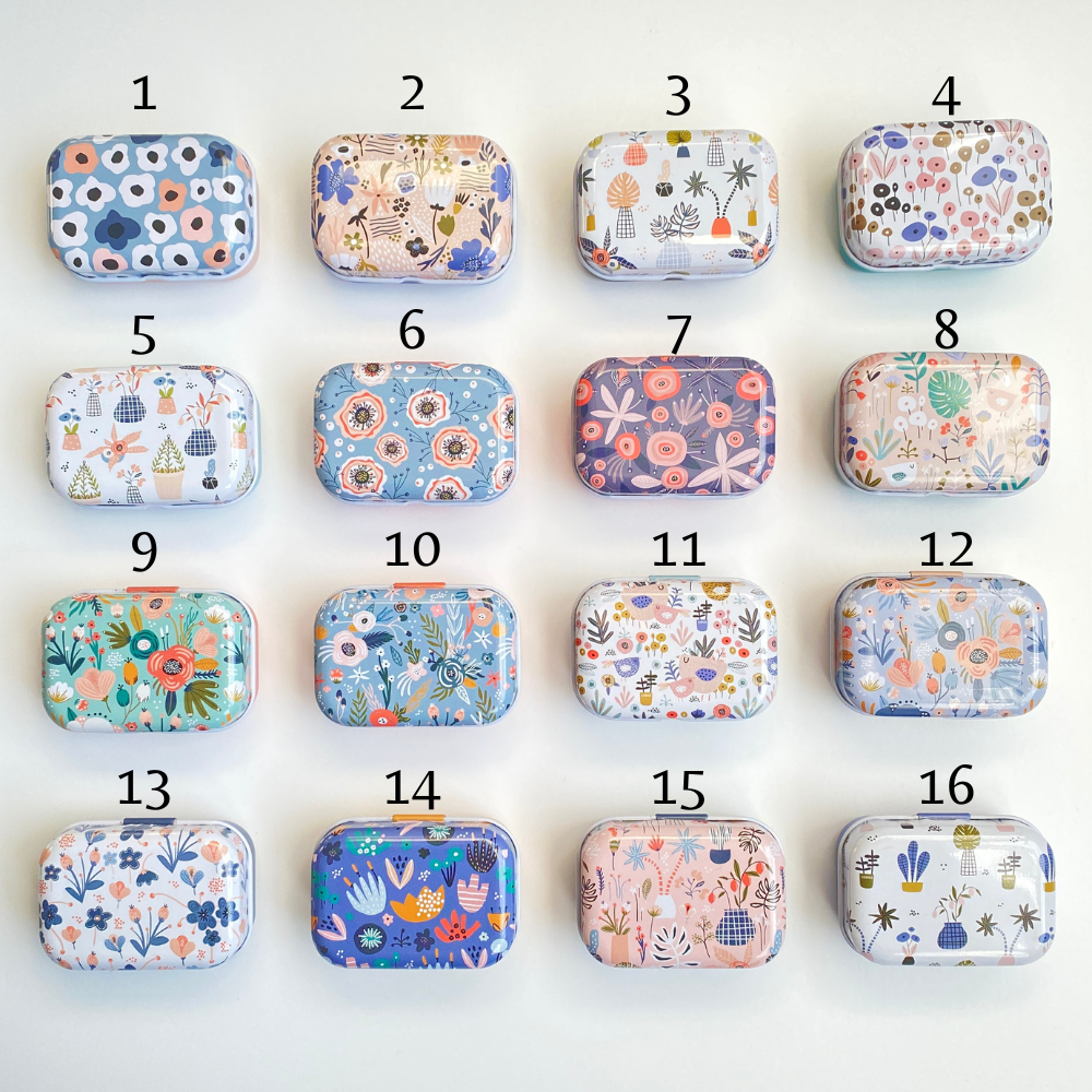 Magnetic Needle Case, Floral Needle Storage for Embroidery Cross Stitch Sewing