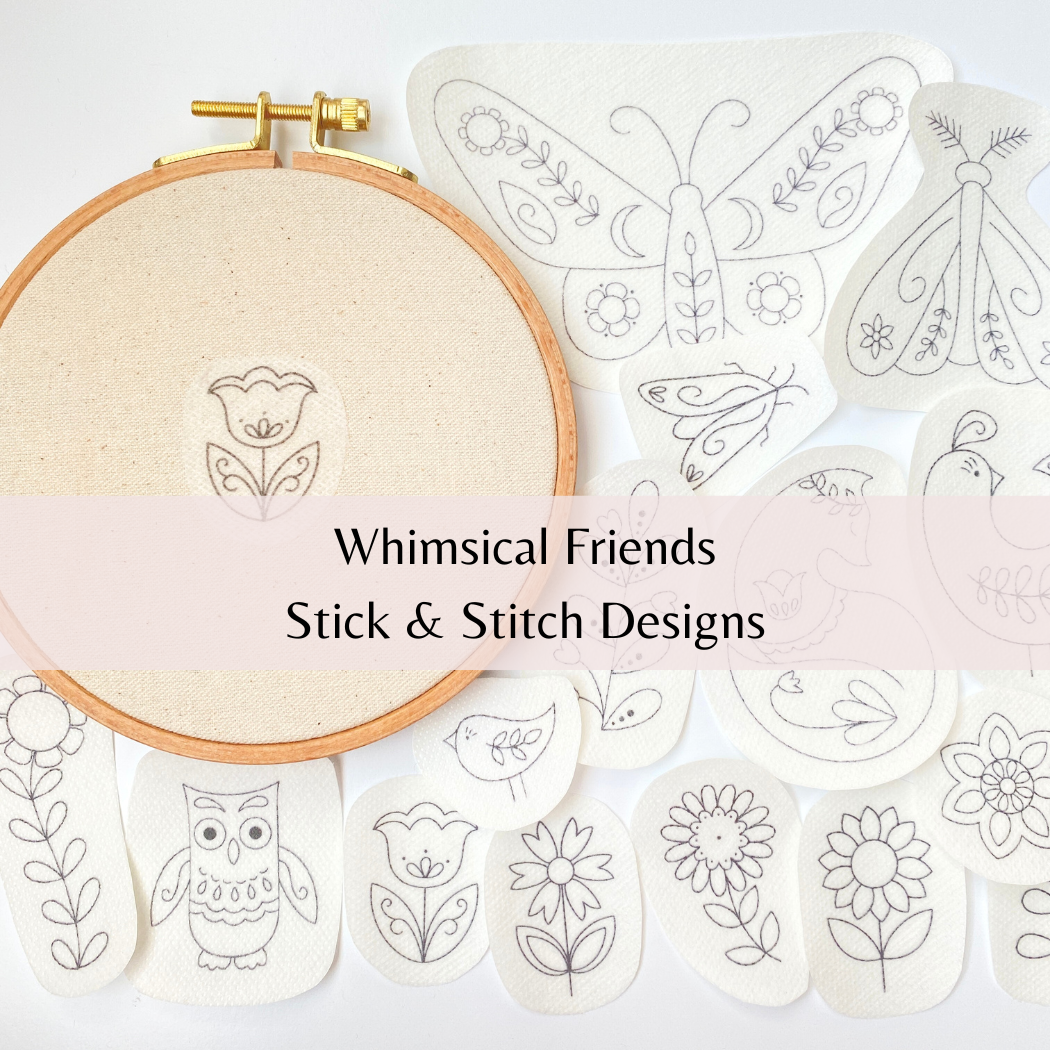 Whimsical Friends Stick and Stitch Embroidery Packs
