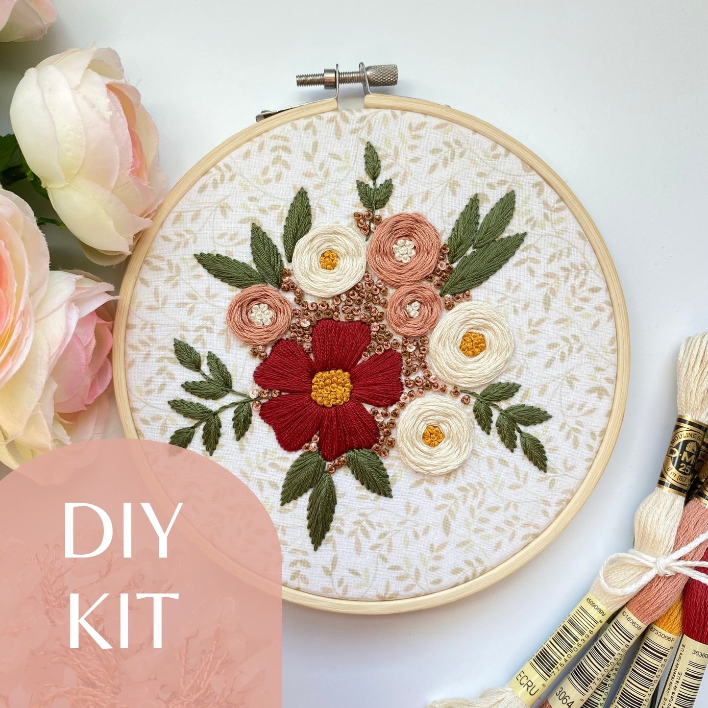 Autumn Blooms Embroidery Kit