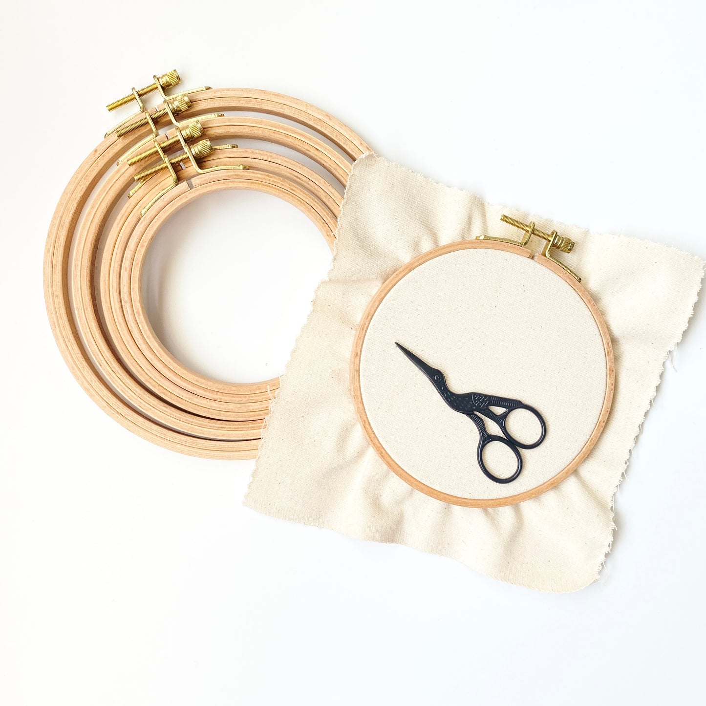 Beechwood Embroidery Hoops, Premium Wood Hoops for Cross Stitch and Embroidery