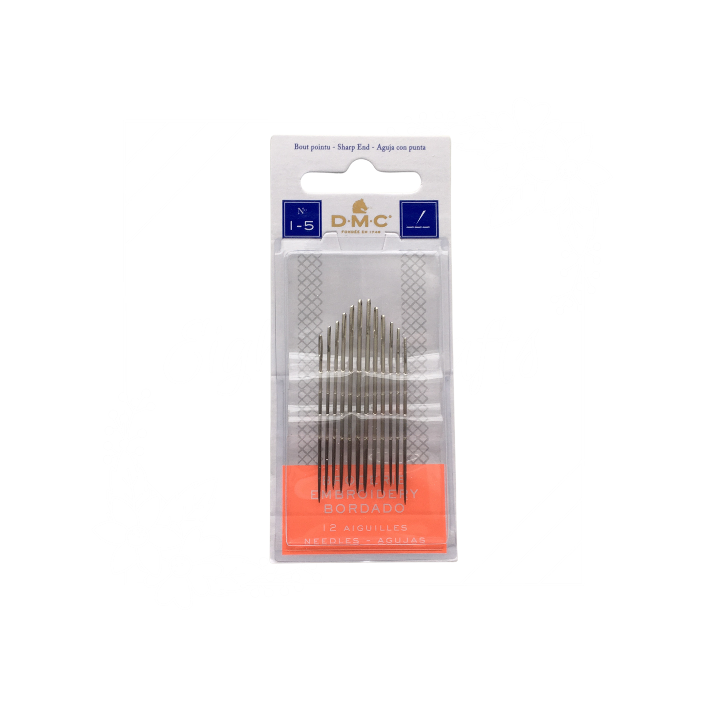 DMC Embroidery Needles, Size 1 - 5