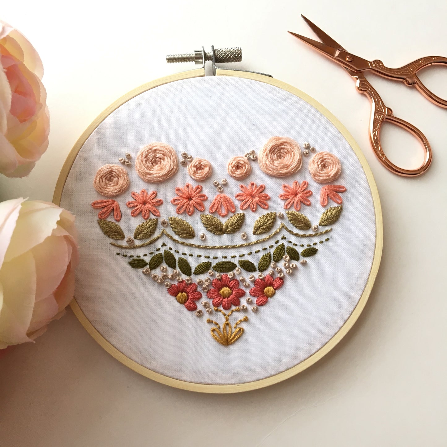 learn embroidery dreamy boho heart sampler kit by Eight22Crafts