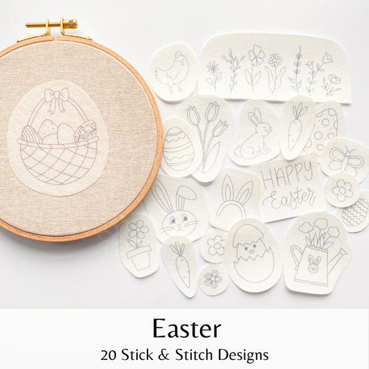 Easter Stick and Stitch Embroidery Packs
