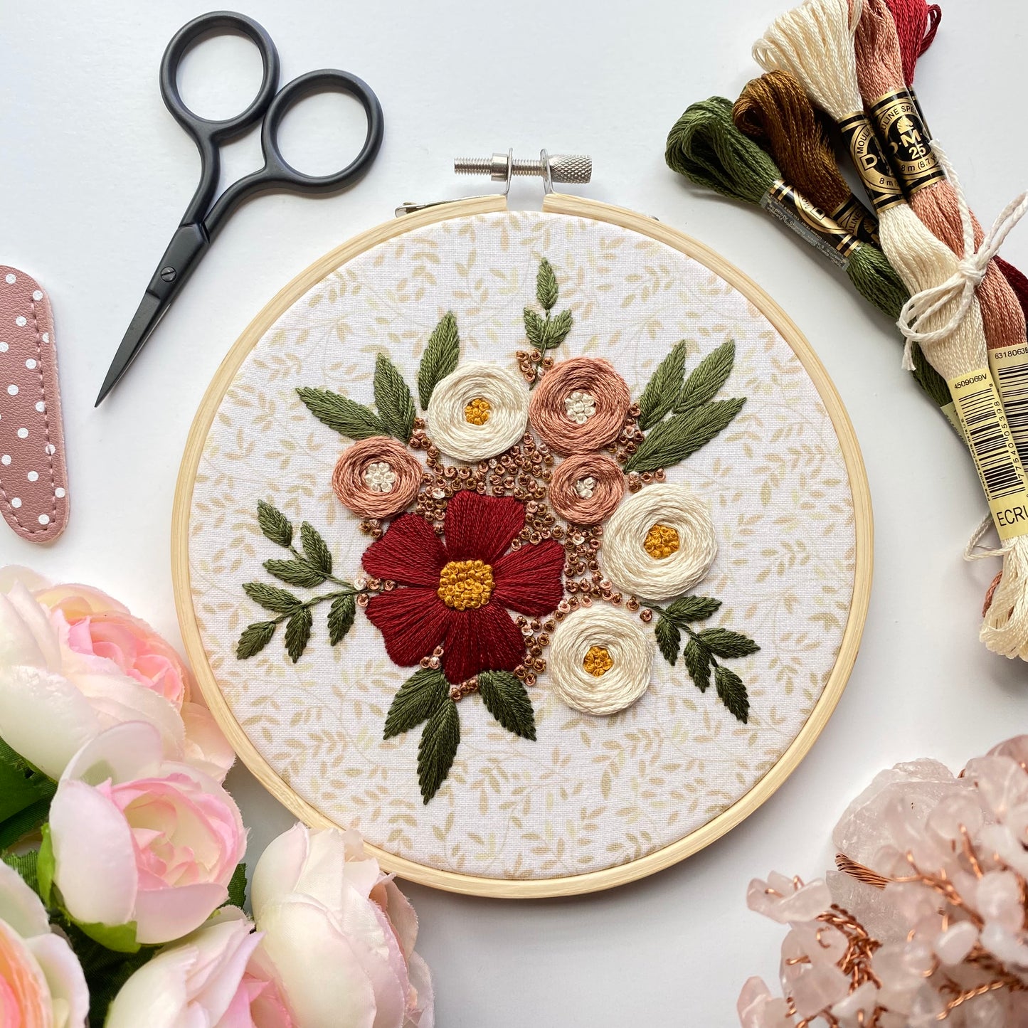 Autumn Blooms Embroidery Kit