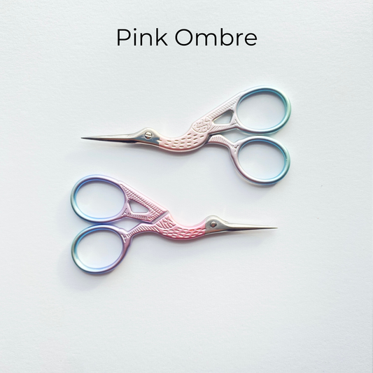 Modern Stork Embroidery Scissors 3.75" - Assorted Colors
