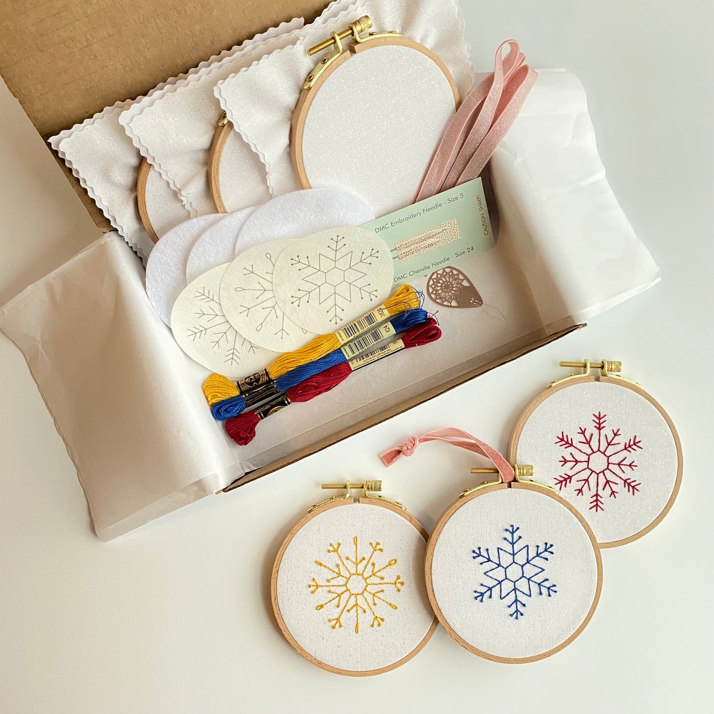 Snowflake Ornament Embroidery Bundle