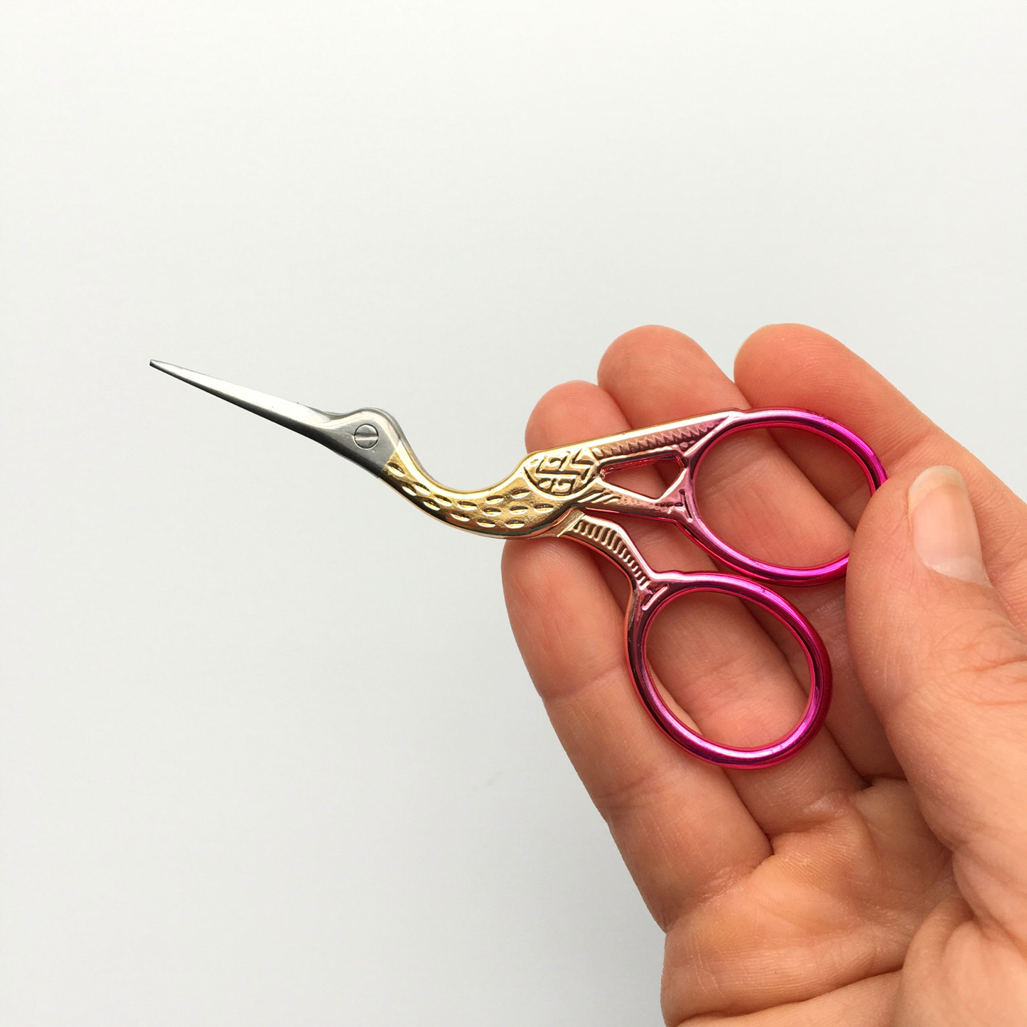 Sunset Stork Embroidery Scissors - 3.75"