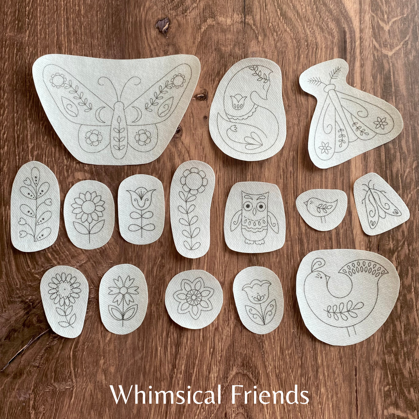 Whimsical Friends Stick and Stitch Embroidery Packs